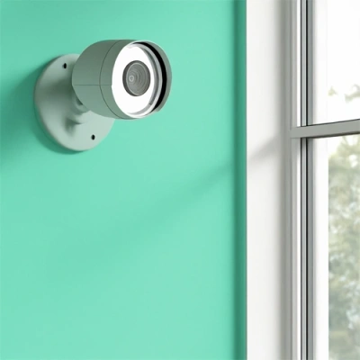 Logan vivint camera facing a window